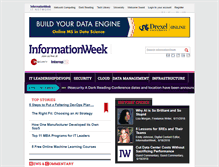 Tablet Screenshot of informationweek.com